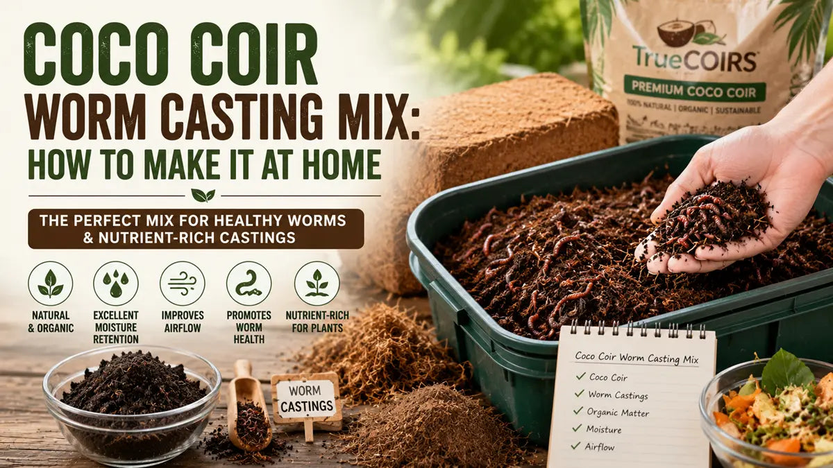 How to Make the Ideal Coco Coir Worm Casting Mix at Home
