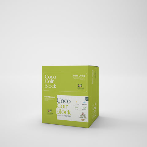 100% Natural and Organic Coco Coir /Pith Compressed Blocks - Pack of 2 or Pack of 4 High Expansion (70 to 75 Liters) Coco Soil Medium - OMRI Listed -10 LB