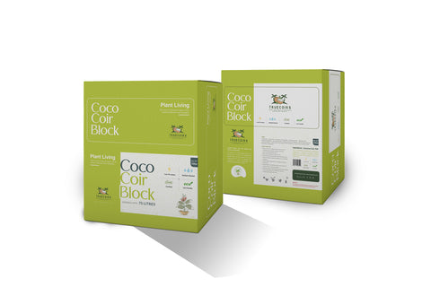 100% Natural and Organic Coco Coir /Pith Compressed Blocks - Pack of 2 or Pack of 4 High Expansion (70 to 75 Liters) Coco Soil Medium - OMRI Listed -10 LB
