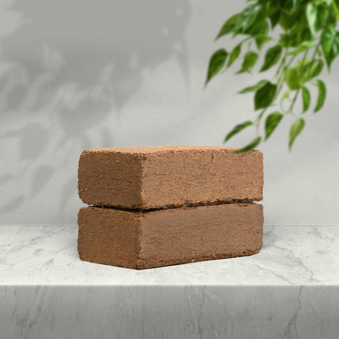 Premium Coco Coir Bricks 1.4LB(650 grams) 2 pcs -Organic, High Expansion Soil for Indoor & Outdoor Potting Plant ,Herbs, Worm Composting ,Gardening