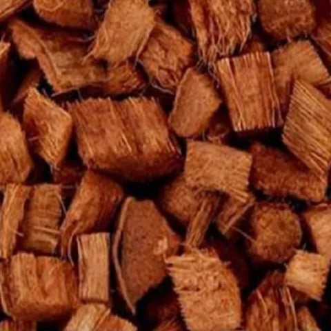 100% Natural and Organic Coco Coir Chunks Compressed Blocks - High Expansion (70 to 75 Liters) Coco Soil Medium - OMRI Listed -10 LB