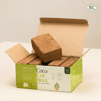 Coco Coir Bricks  1.4LB (650 grams Each Brick), 5 Pieces