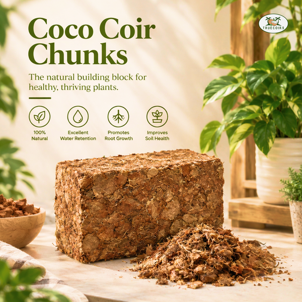 Coco Coir Chunks  10 lbs, (70-75 Litres)