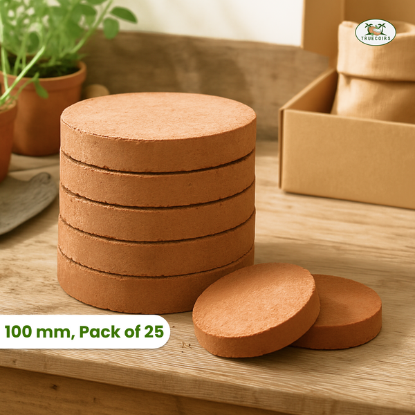 Coco Coir Discs 100mm - Pack of 25