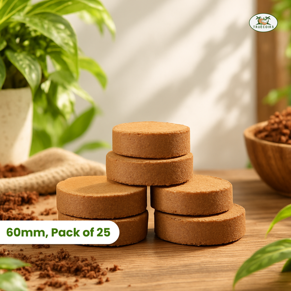 Coco Coir Discs 60mm, (Pack of 25)