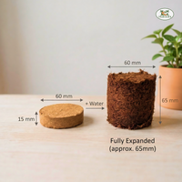 Coco Coir Discs 60mm, (Pack of 50)