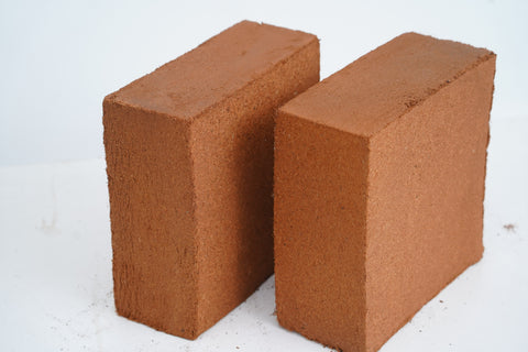 100% Natural and Organic Coco Coir /Pith Compressed Blocks - Pack of 2 or Pack of 4 High Expansion (70 to 75 Liters) Coco Soil Medium - OMRI Listed -10 LB