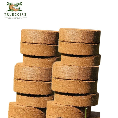 Coconut Coir Discs – 60mm Compressed Growing Medium (Pack of 25)