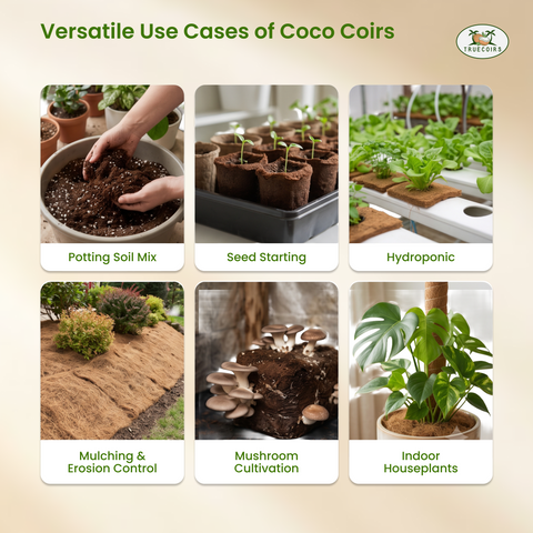Coco Coir/Pith Block  10 lbs, (70-75 Litres)